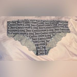 Never Worn Juicy Couture L grey and black Ladies underwear